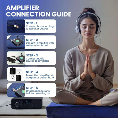 Vibroacoustic Therapy Zafu Meditation Cushion With Custom Amplifier sleep aid