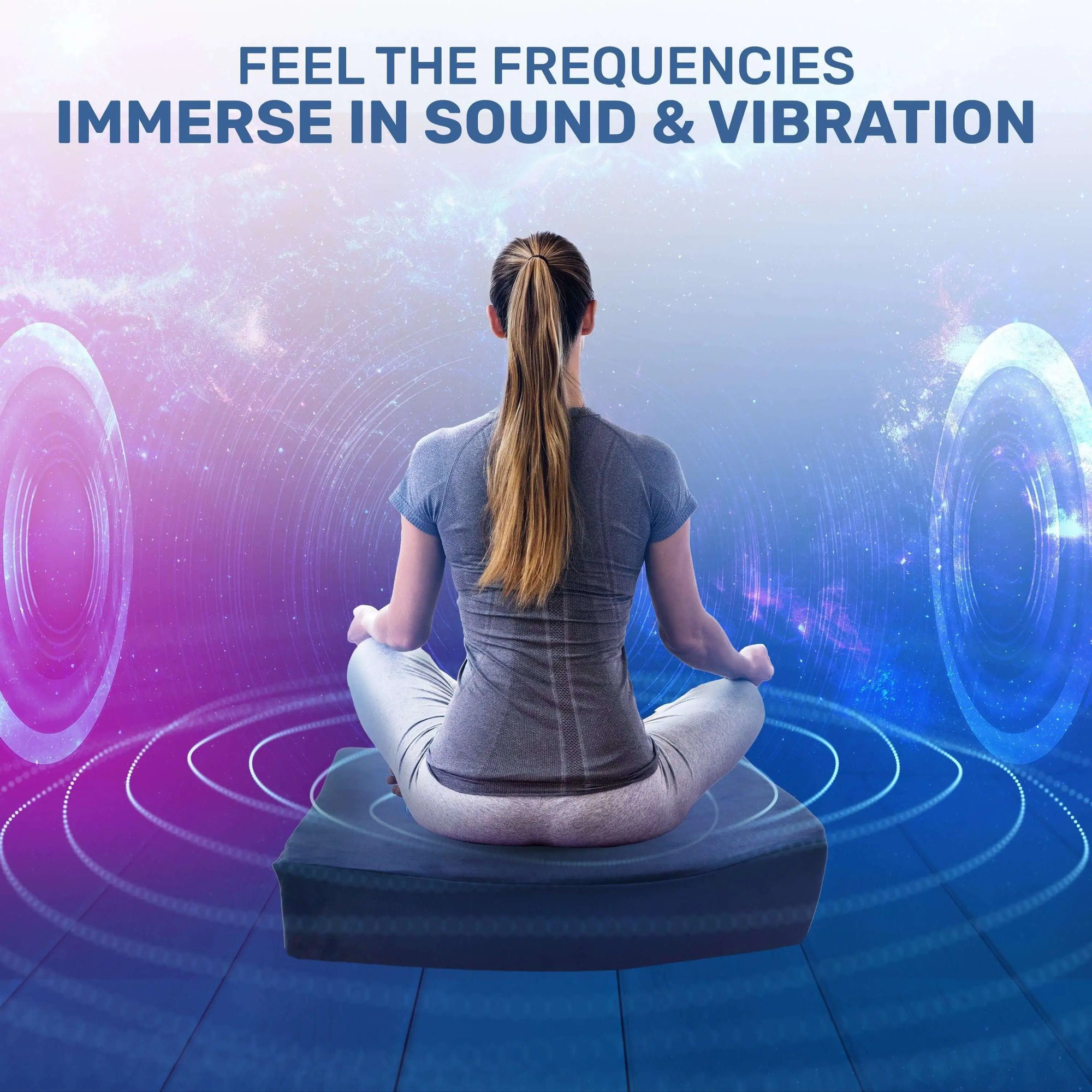 Vibroacoustic Therapy Zafu Meditation Cushion With Custom Amplifier sleep aid