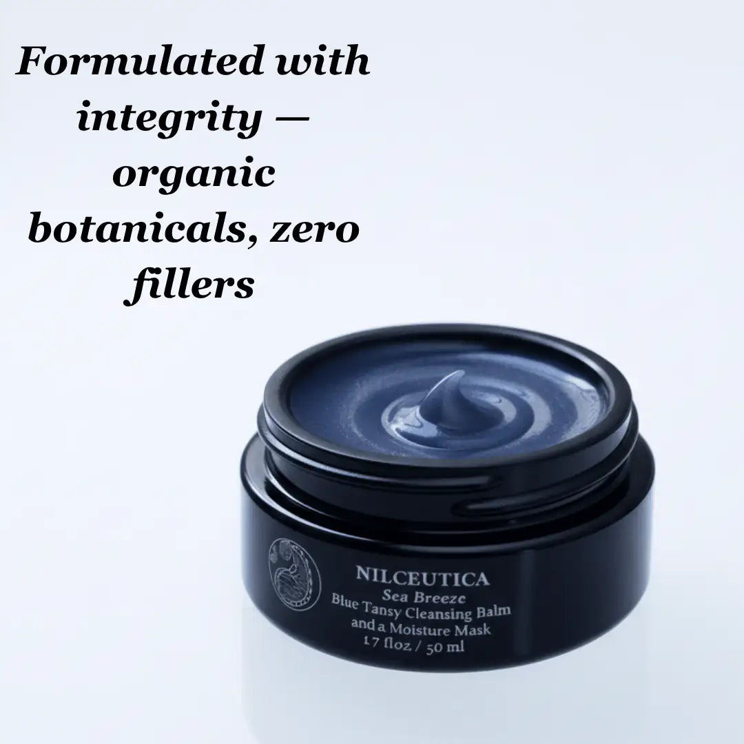 Sea Breeze Probiotic Blue Tansy Cleansing Balm + Hydration Mask cleanser