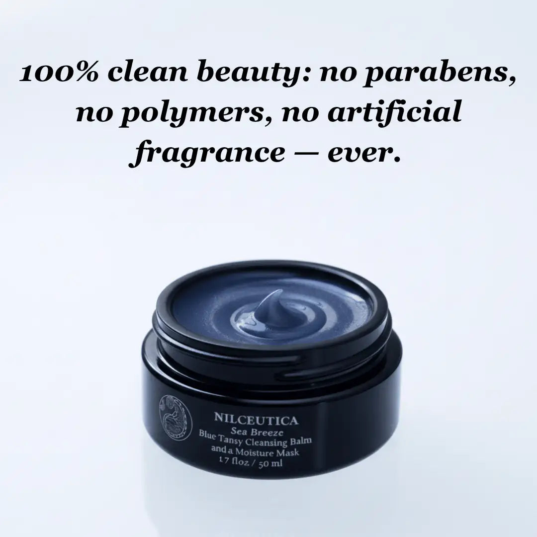 Sea Breeze Probiotic Blue Tansy Cleansing Balm + Hydration Mask cleanser