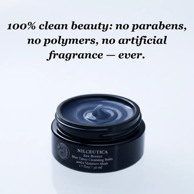Sea Breeze Probiotic Blue Tansy Cleansing Balm + Hydration Mask cleanser
