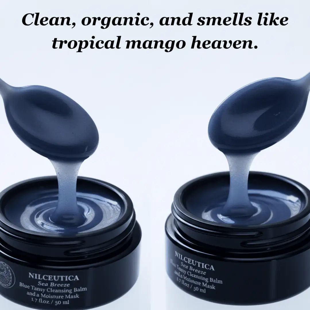 Sea Breeze Probiotic Blue Tansy Cleansing Balm + Hydration Mask cleanser