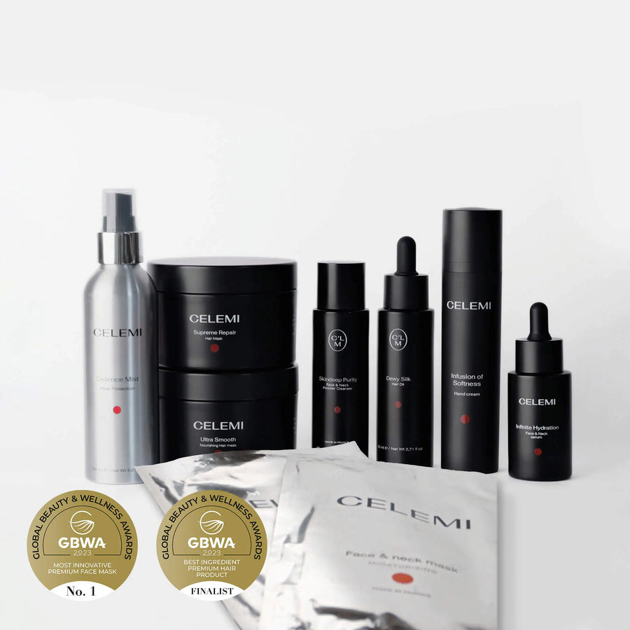 CLM Total Care Package For Stronger Hair, Hydrated Face, And Gentle Hand Care beauty tool